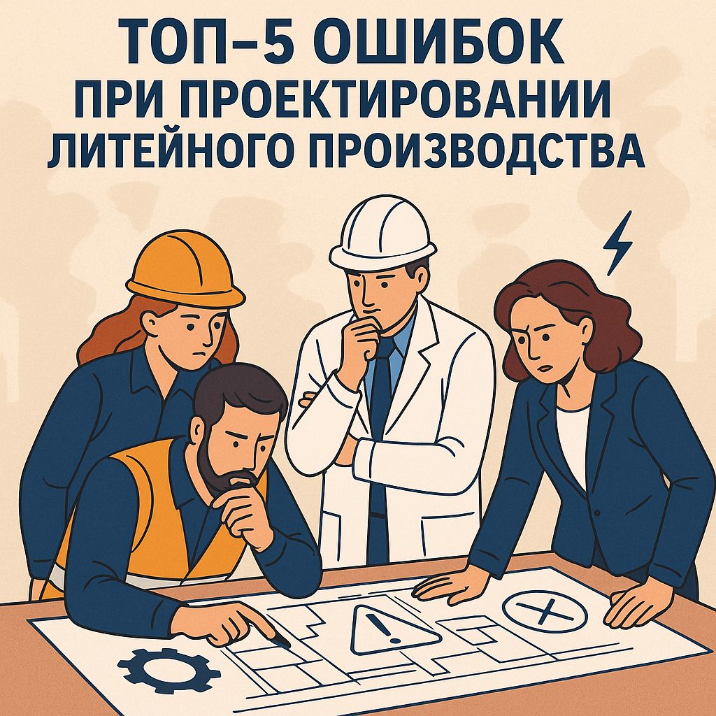 Топ-5 критических ошибок при проектировании литейного производства и как их избежать уже на стадии инжиниринга